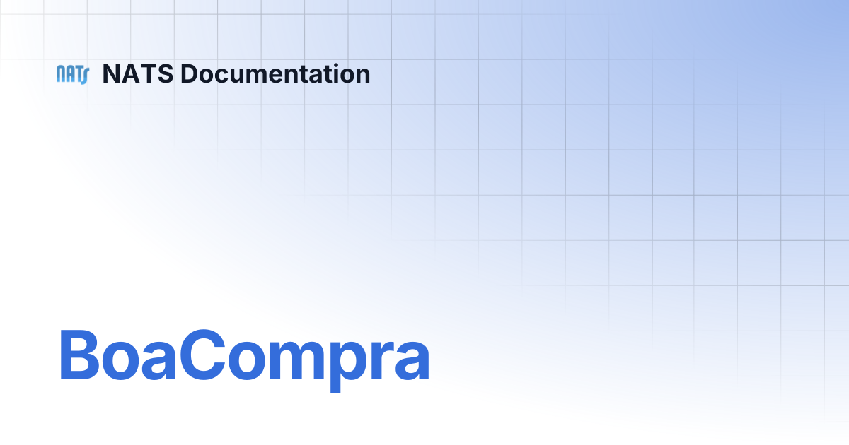 BoaCompra | NATS Documentation