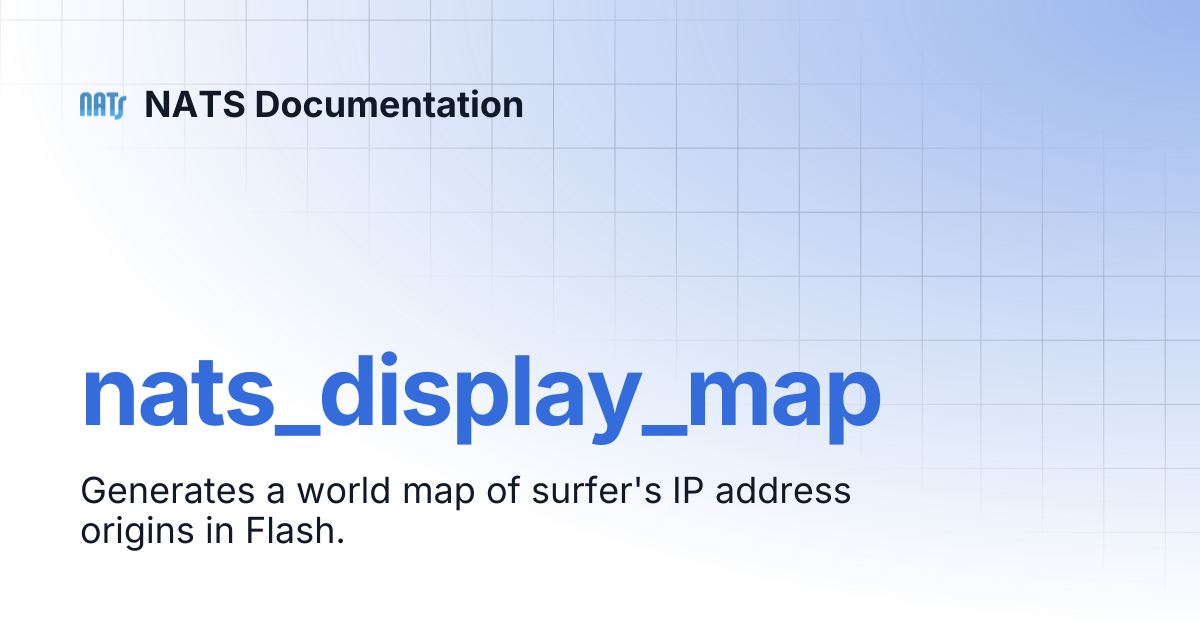nats_display_map | NATS Documentation